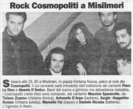 Rock Cosmopòliti a Misilmeri
